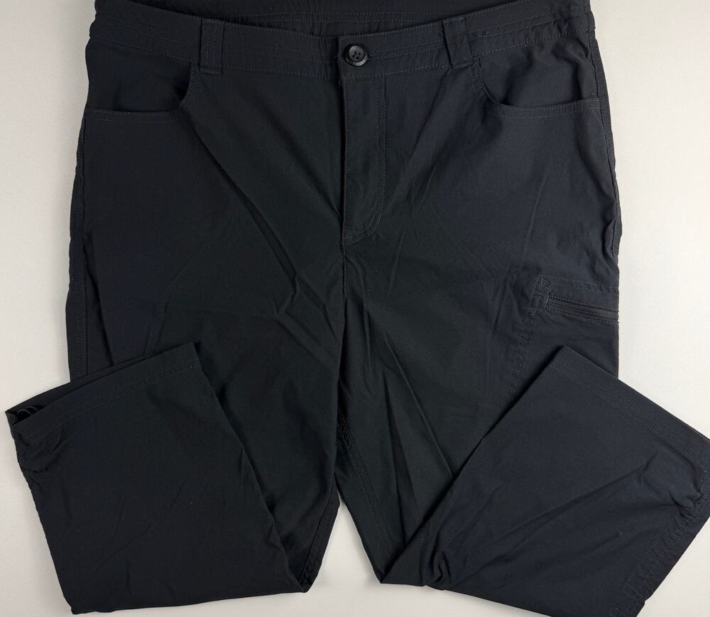 Eddie Bauer Women's Black Hiking Cargo Pants Size 12 Lightweight Outdoor